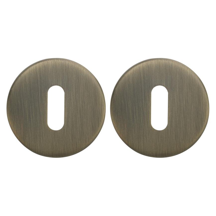 Antique Brass Escutcheon Pair
