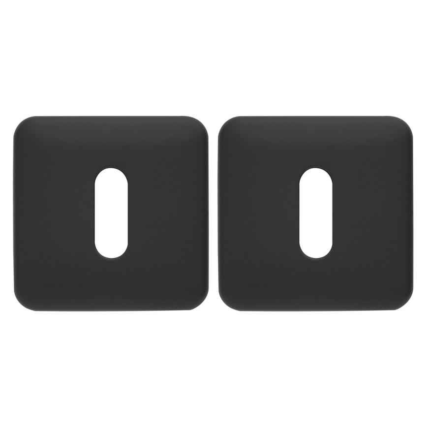 DFU0883 Matt Black Escutcheon Square Cut Out Pair