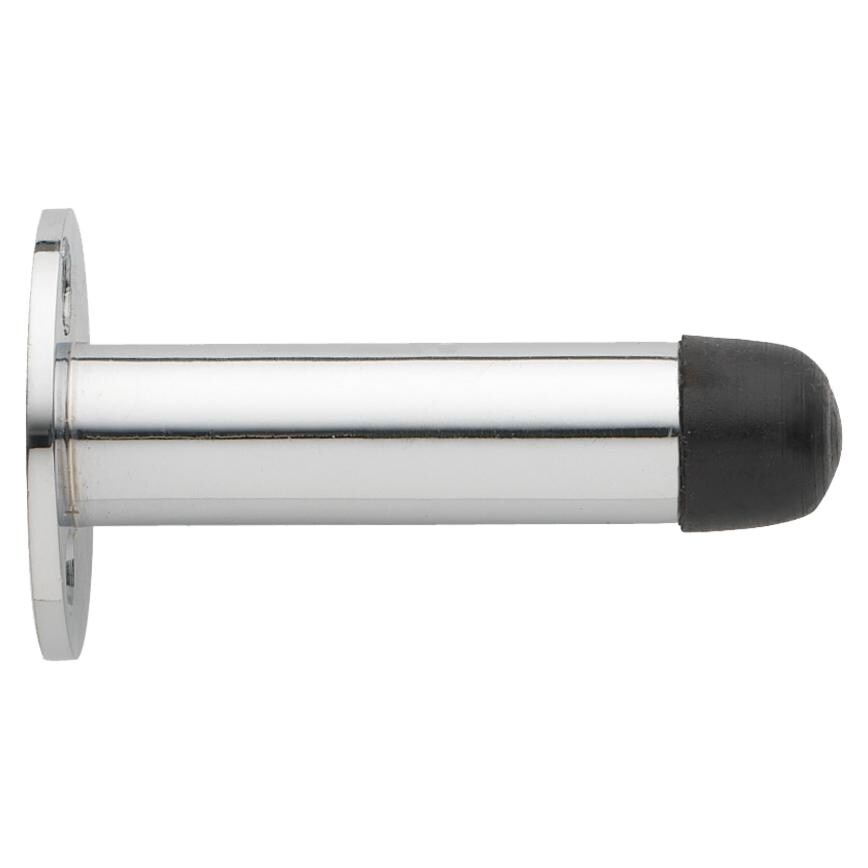 Polished Chrome Wall Mounted Projection Cylinder Door Stop