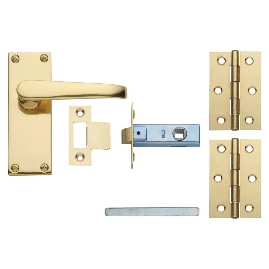 Victorian Brass Latch Handle Pack
