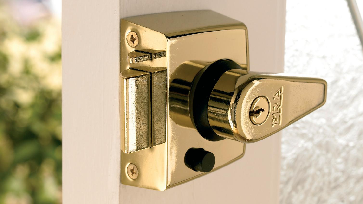 ERA Double Locking Nightlatch Brass Case & Cylinder