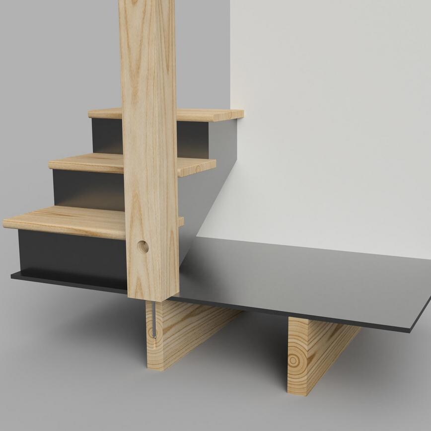 Zipbolt Newel Post Fastener Newel Post Fixed To Wood
