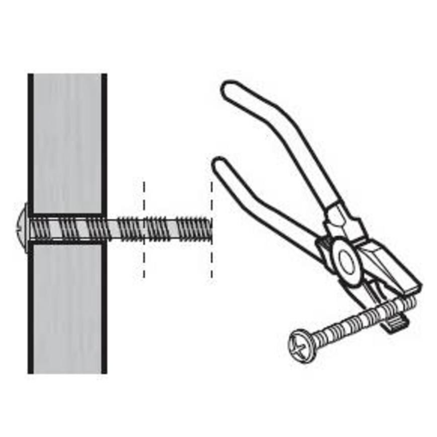 Slotted Round Snap-Off Screws Pack of 10