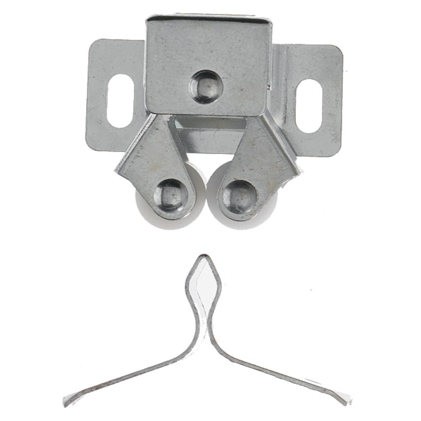 Hafele Bright Zinc Plated 33mm Double Roller Cupboard Catch