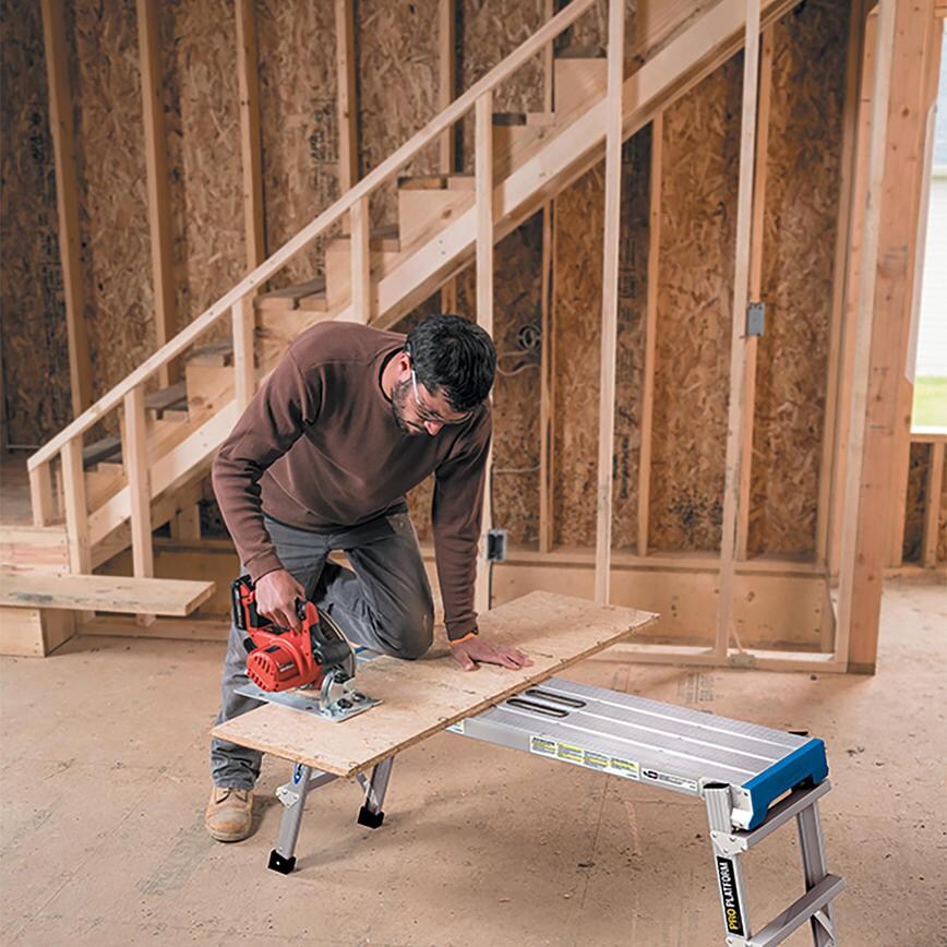 Trend Work Platform in use as work bench