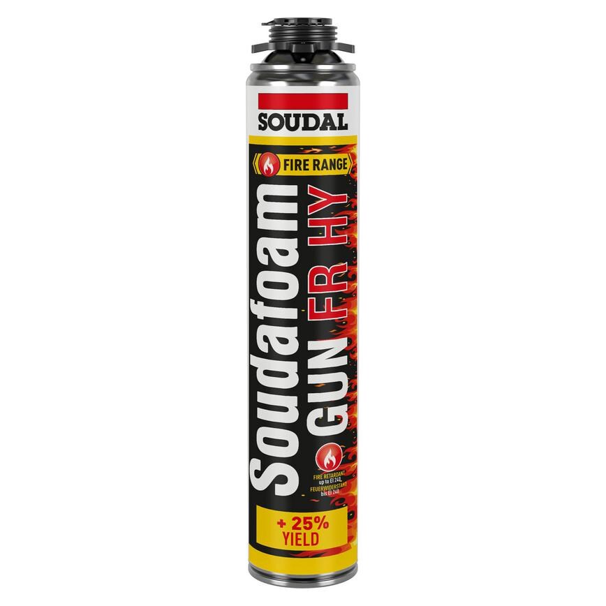 Soudal 123233 750ml Fire Rated Foam Pack of 12