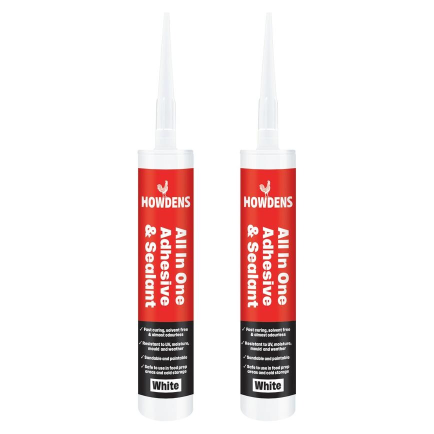 Howdens White Adhesive and Sealant