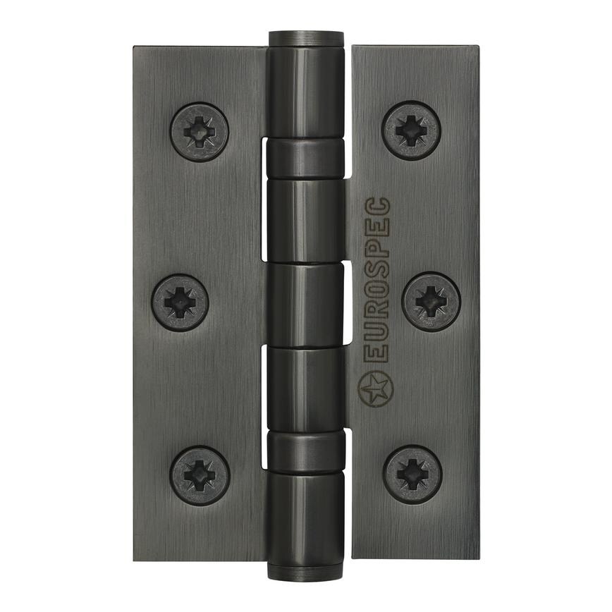 Eurospec Matt Bronze 76mm x 51mm Light Duty Unsprung Ball Bearing Butt Hinge