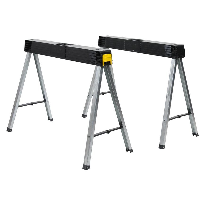 Stanley 1-97-475 Metal and Plastic Folding Saw Horse Pack of 2