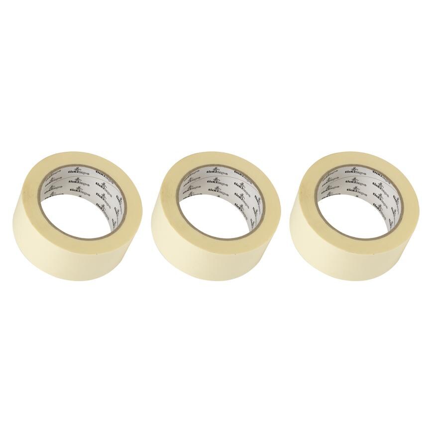Rooster Multibuy Masking Tape 50mm 3 Pack