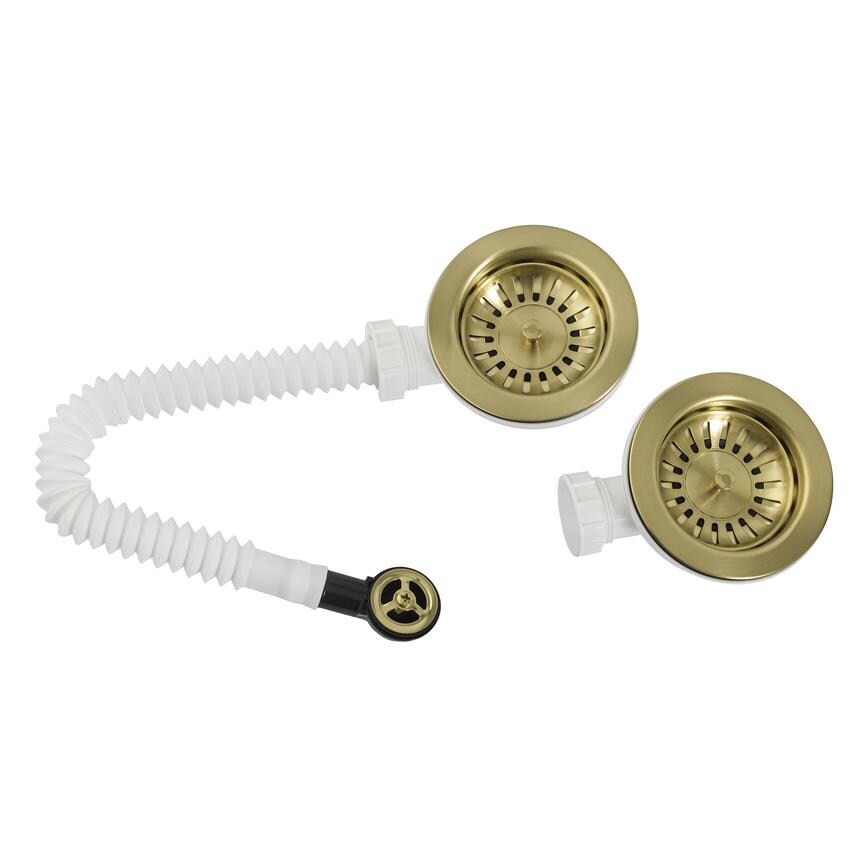 90mm Brass 1.5 Bowl Strainer Waste