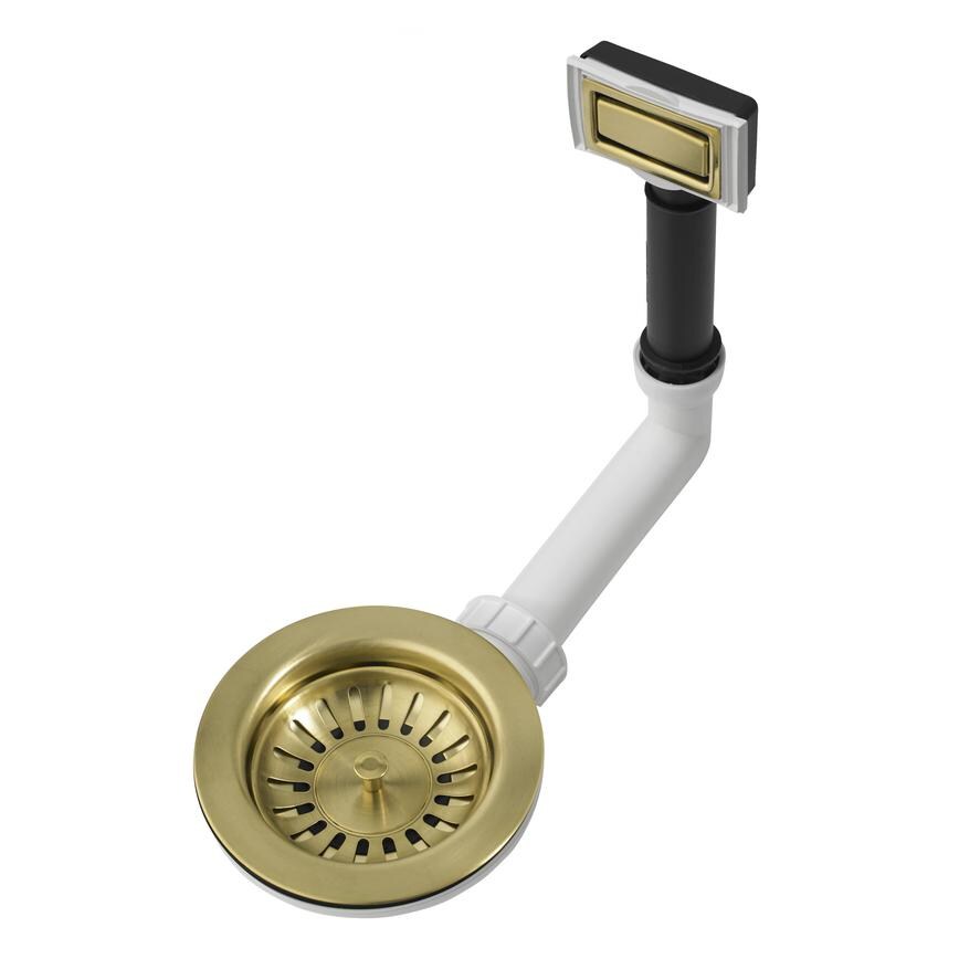 90mm Brass Single Bowl Strainer Waste