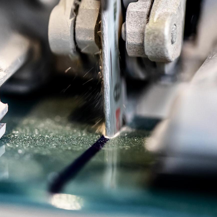 Bosch Soft Tile Jigsaw Blade in use