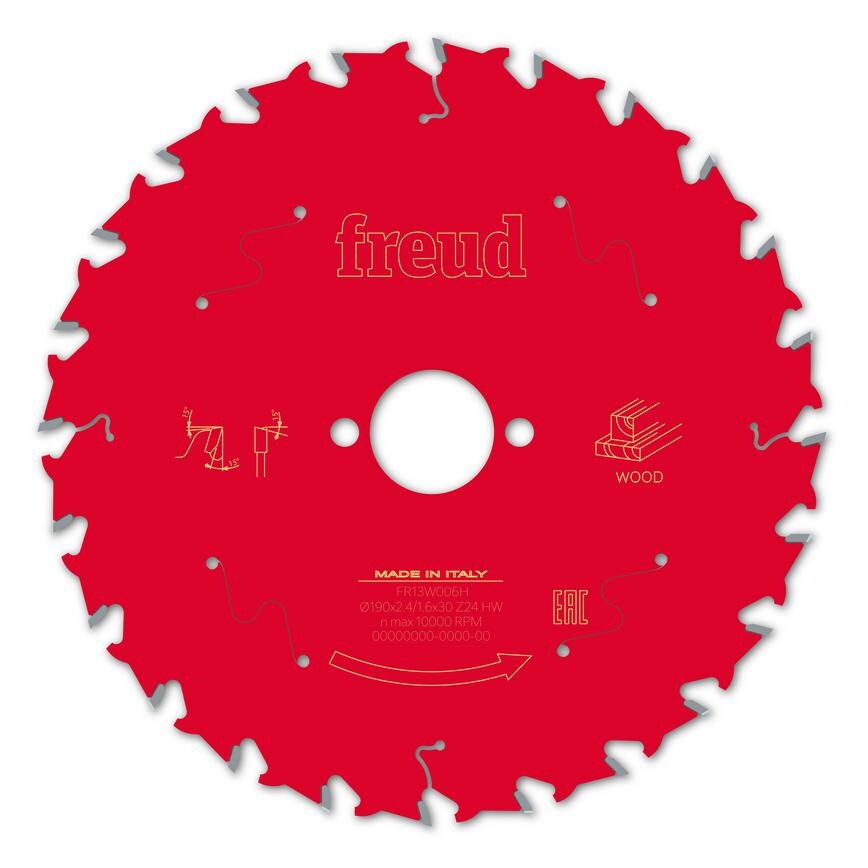 Freud Circulare Saw Blade 190x30mm T24