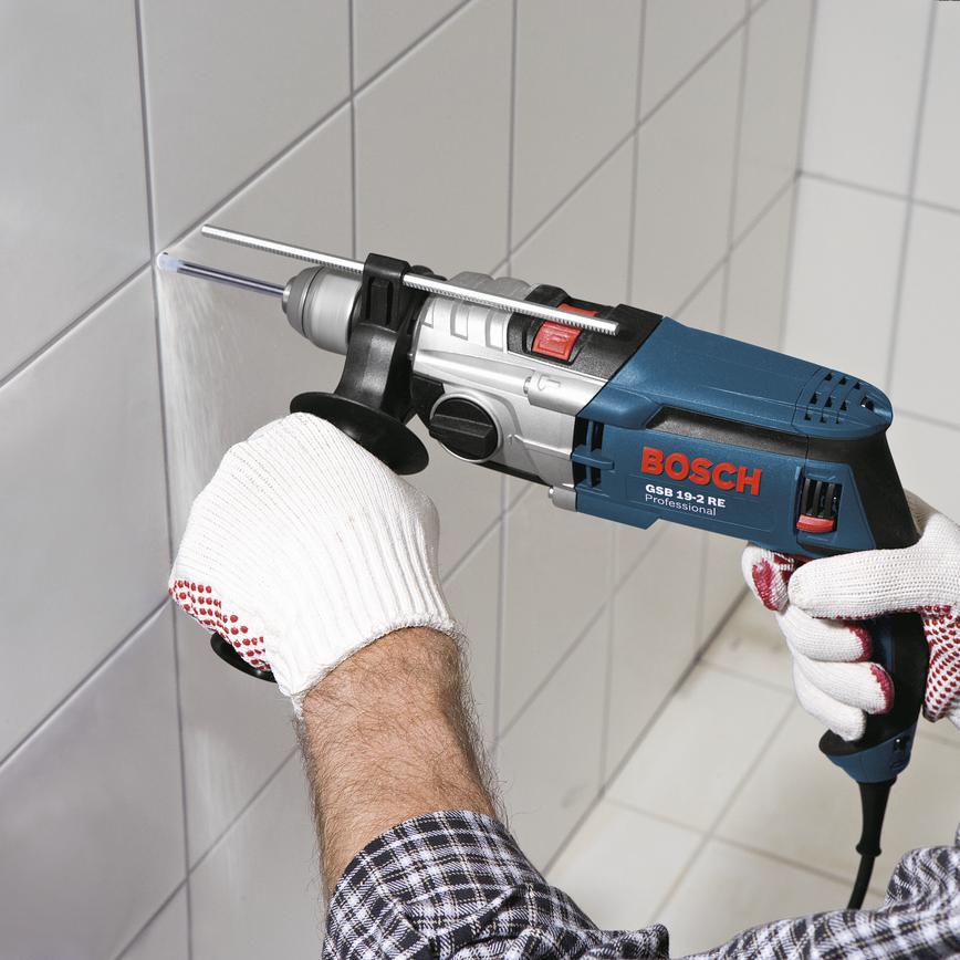 Bosch Ceramic Drill bit drilling through wall tiles
