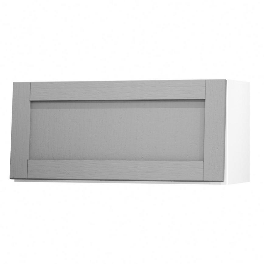 Allendale Slate Grey 800 Half Height / Pan Drawer Door Open