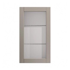 Allendale Pebble 500mm x 900mm Tall Clear Glass Door Shown Closed from the Front