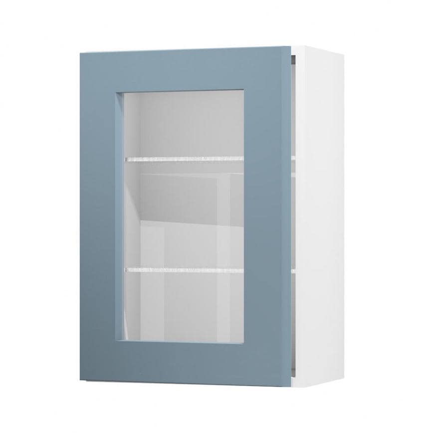 Chelford Dusk Blue 500 Full Height Glass Door Open