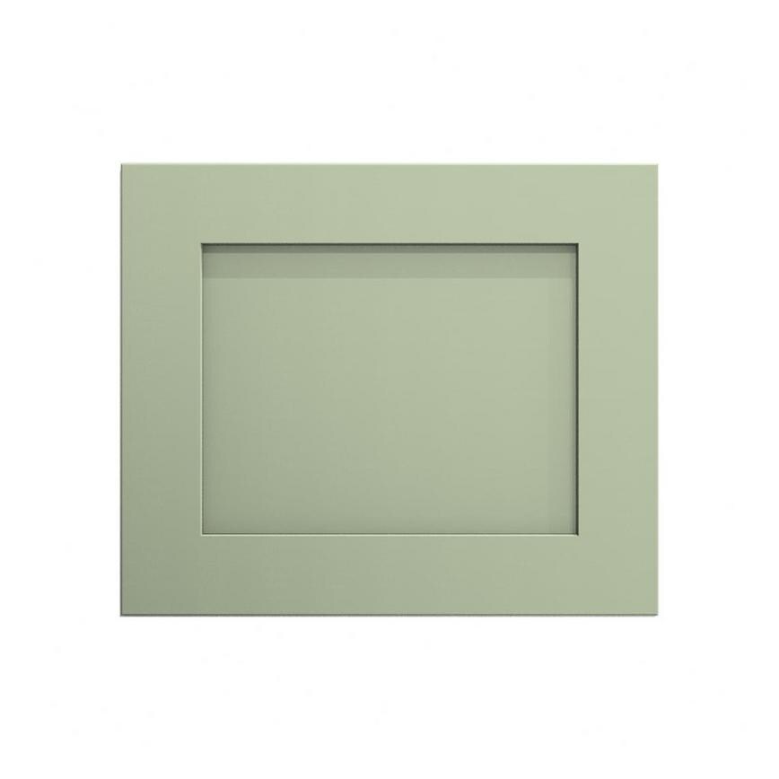 Chelford Reed Green 600 Tall Integrated Microwave Topbox Door