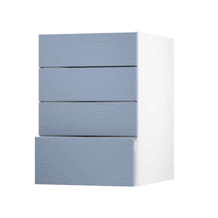 Chilcomb Dusk Blue 500 Deep Drawer Door Open