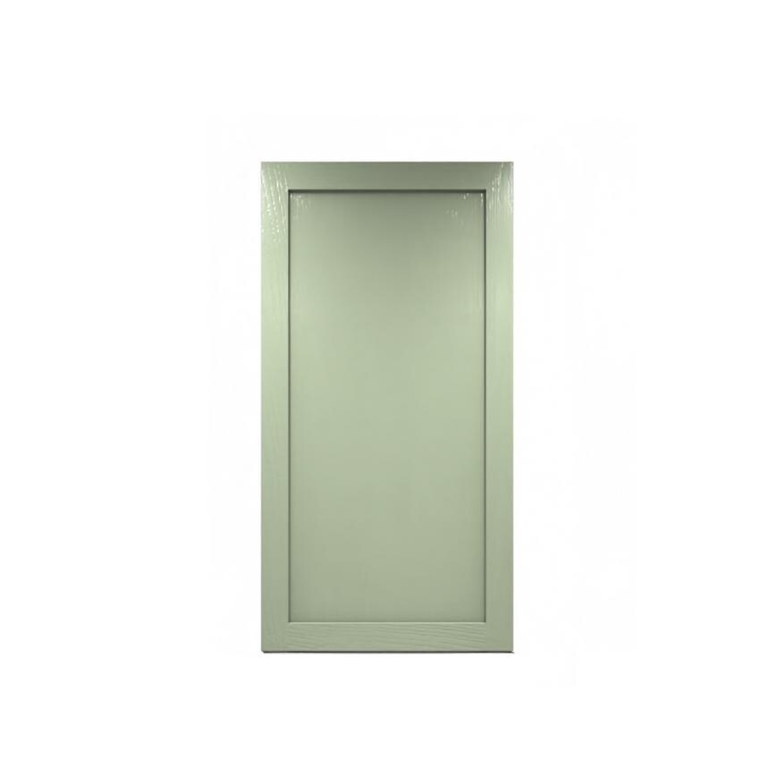 Chilcomb Grain Reed Green 750mm x 720mm Tall Larder Door Shown Closed as part of a Full Larder Unit or Fridge Freezer Tower