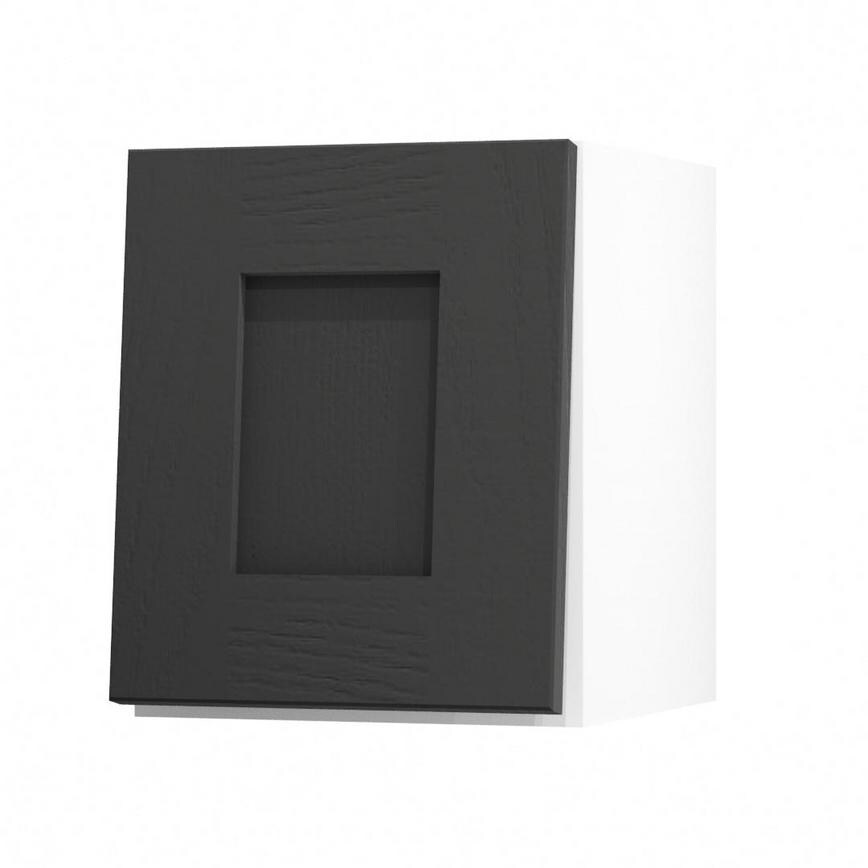 Chilcomb Charcoal 300 Half Height Door Open