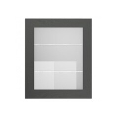 Chilcomb Charcoal 600 Full Height Glass Door Cut Out