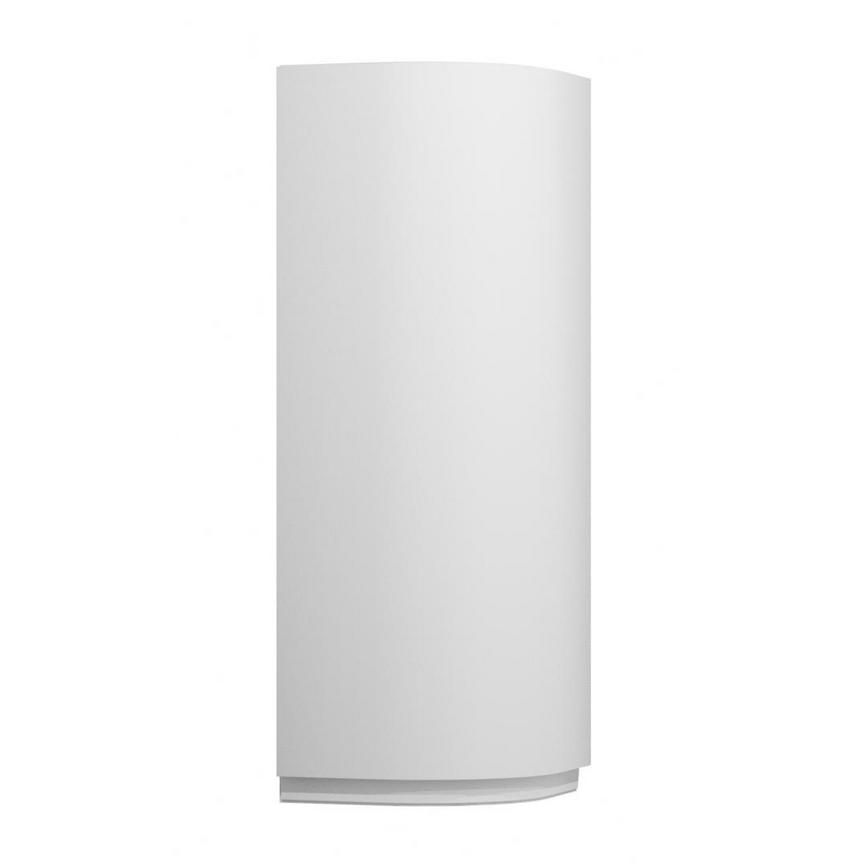 Clerkenwell Gloss White Tall Curved Door Open