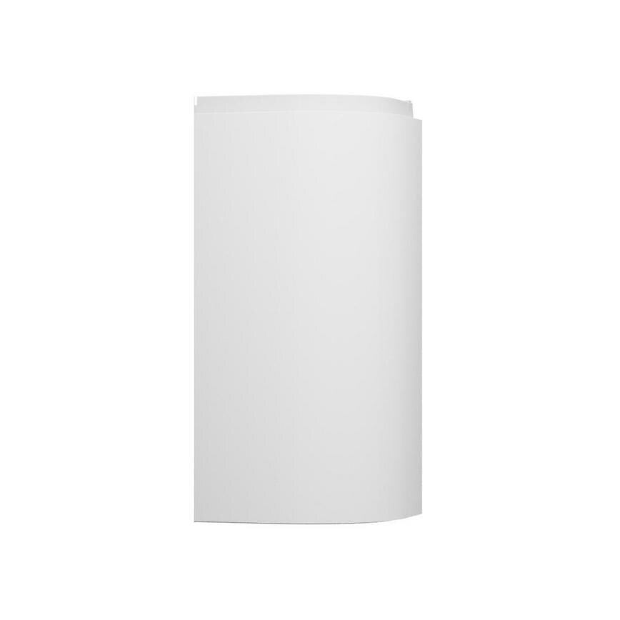 Clerkenwell Gloss White Curved Base Wall Door Open