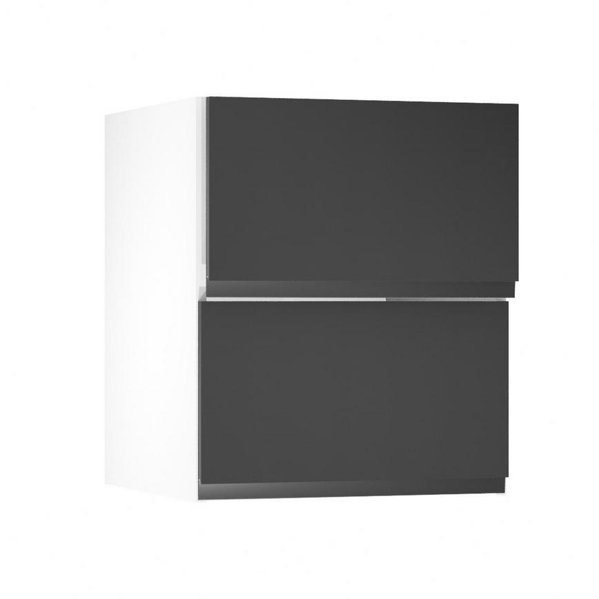 Clerkenwell Super Matt Charcoal 600 Half Height Door Open