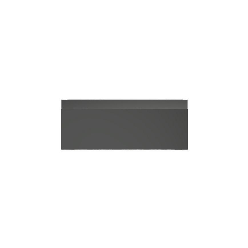 Clerkenwell Gloss Charcoal 400 Drawer Door Cut Out