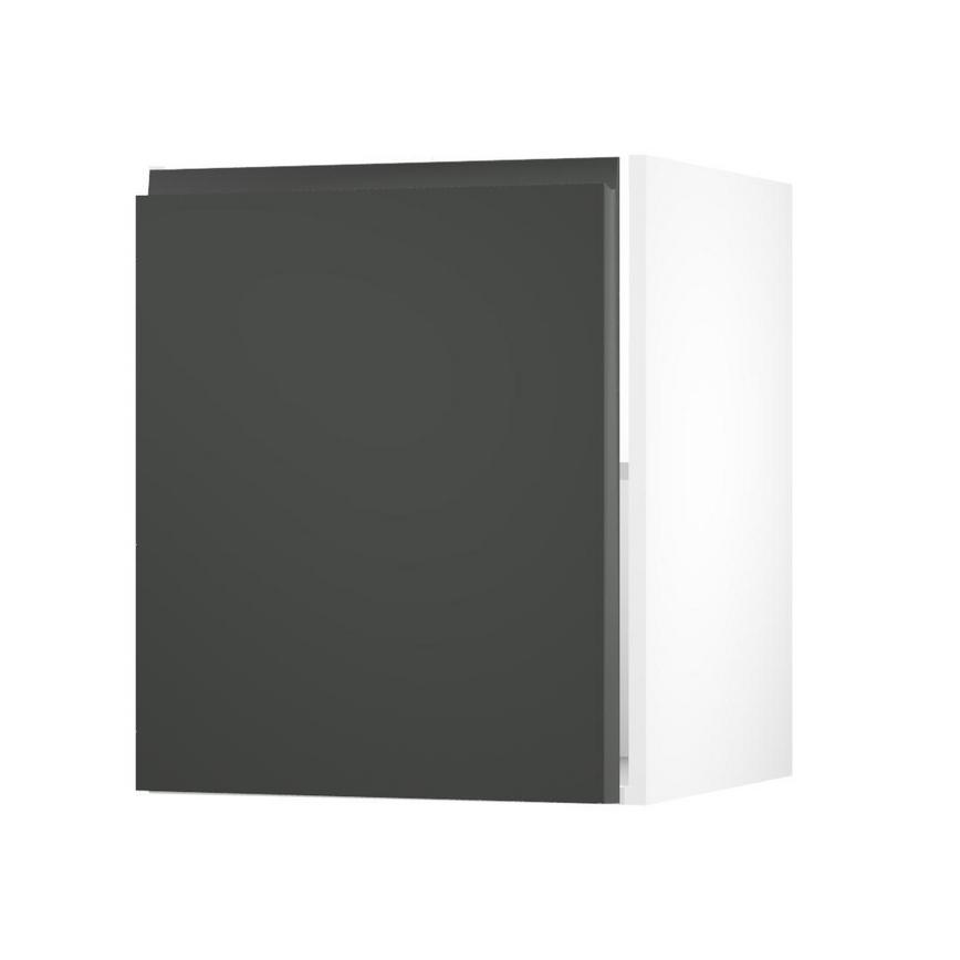 Clerkenwell Gloss Charcoal 600 Full Height Door Open