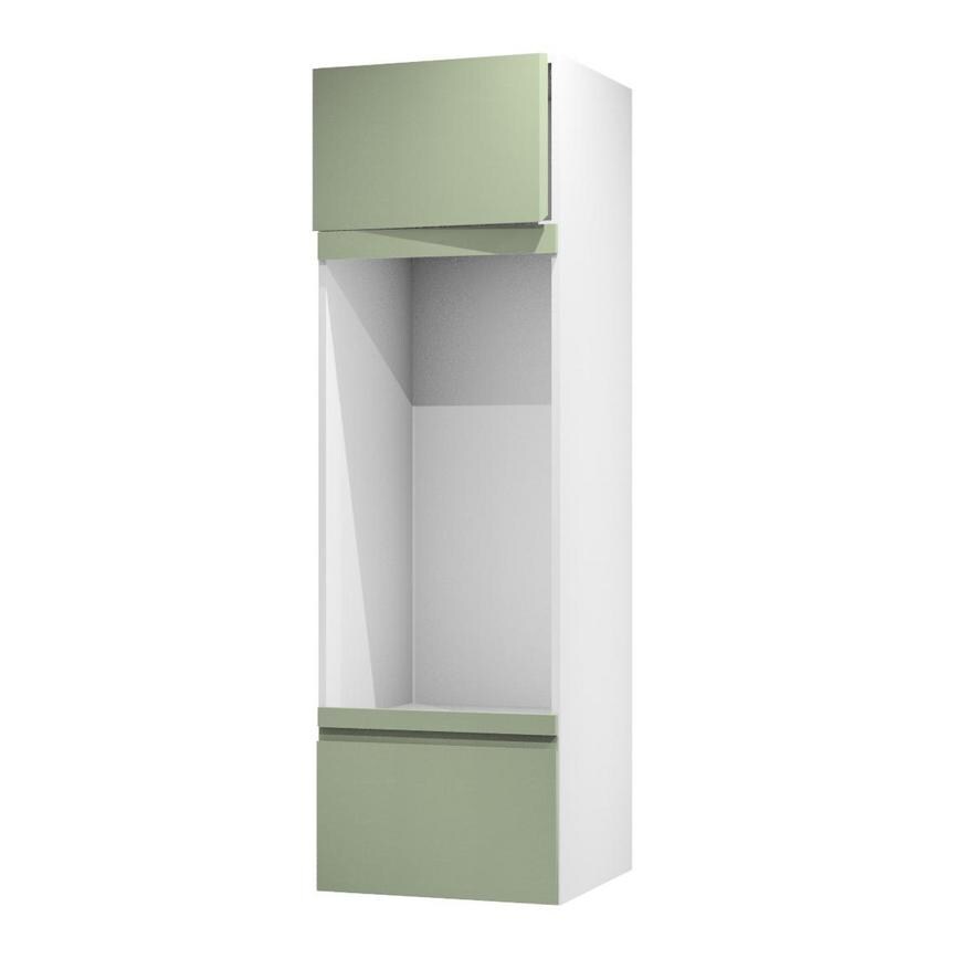 Clerkenwell Super Matt Reed Green 600 Appliance Tower Door Open 437mm