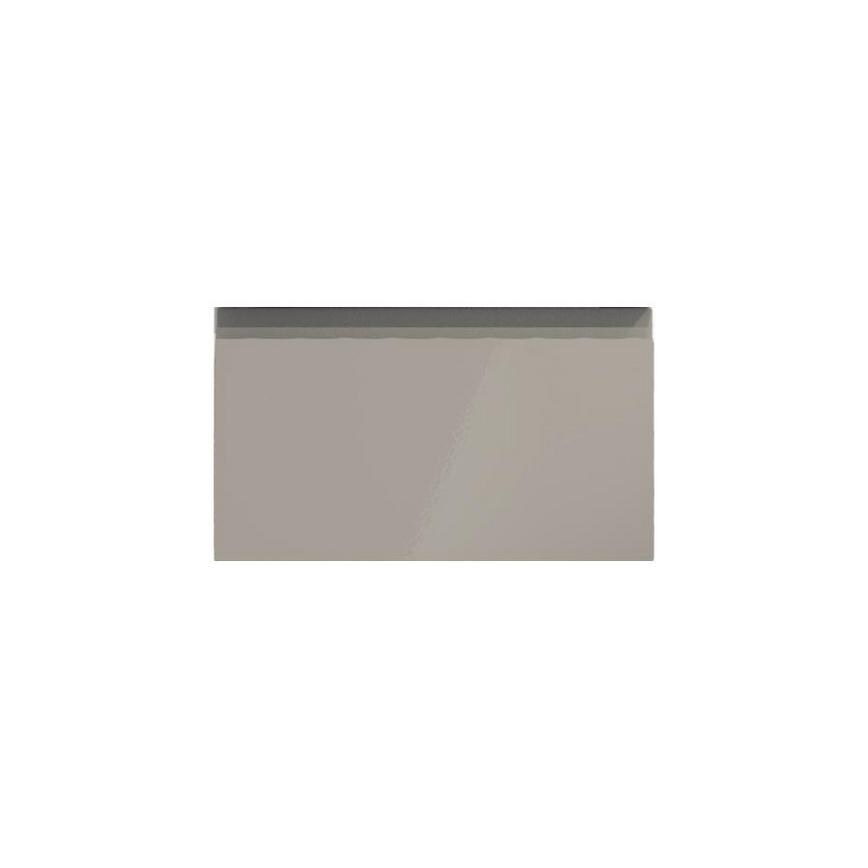 Clerkenwell Gloss Sand Grey 400mm x 227mm Drawer Front Shown Closed as Part of a Full Drawer Unit