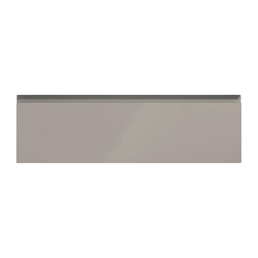 Clerkenwell Gloss Sand Grey 900mm x 275mm Pan Drawer Front Shown Closed from the Front as Part of a Full Drawer Unit