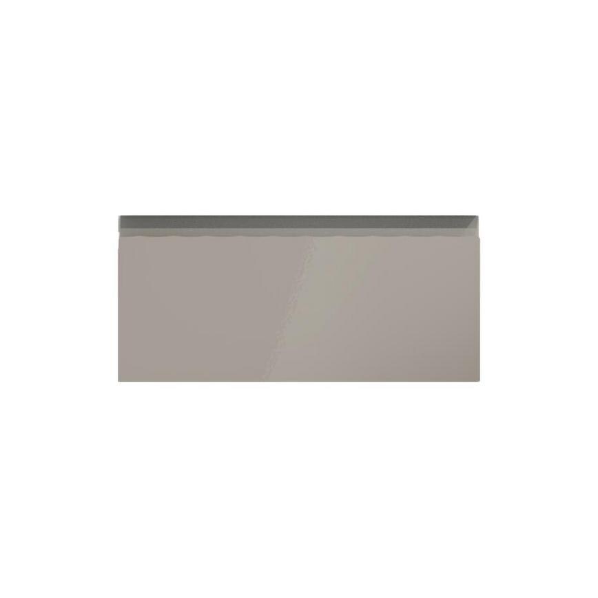 Clerkenwell Gloss Sand Grey 500mm x 227mm Drawer Front Shown Closed as Part of a Full Drawer Unit
