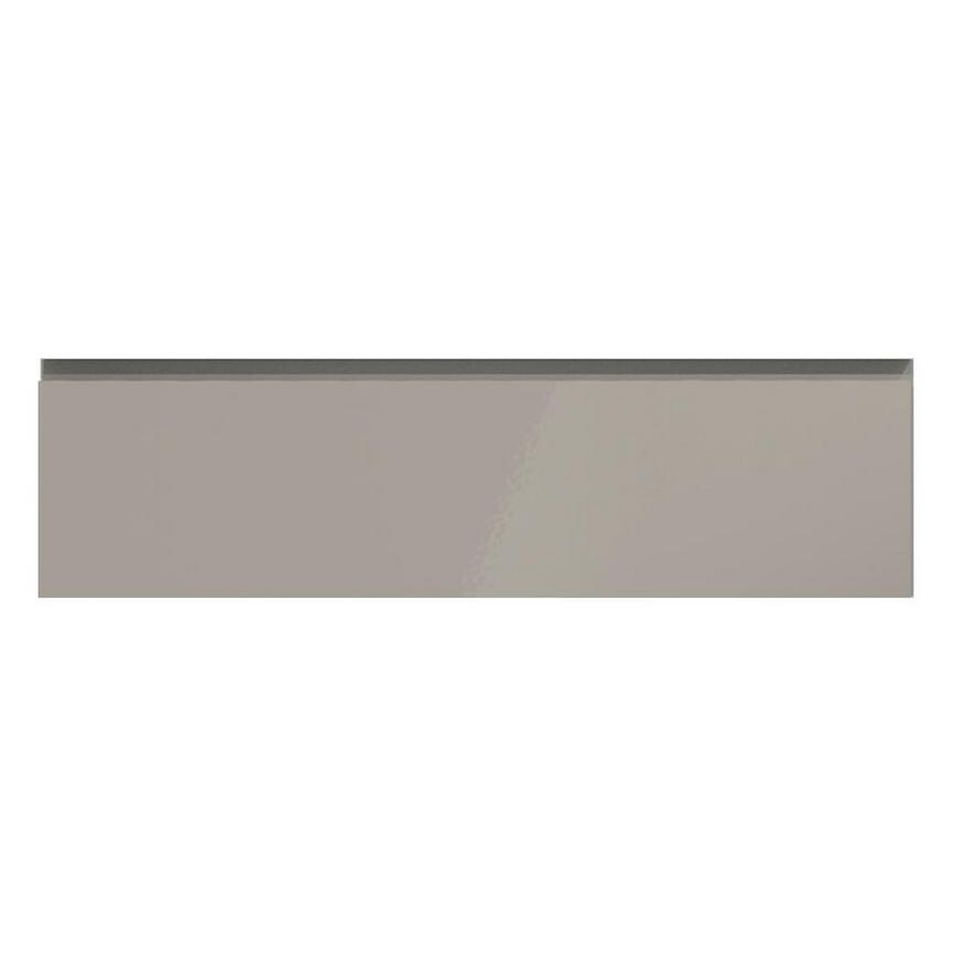 Clerkenwell Gloss Sand Grey 1000mm x 275mm Appliance Drawer Shown Closed from the Front as Part of a Full Drawer Unit