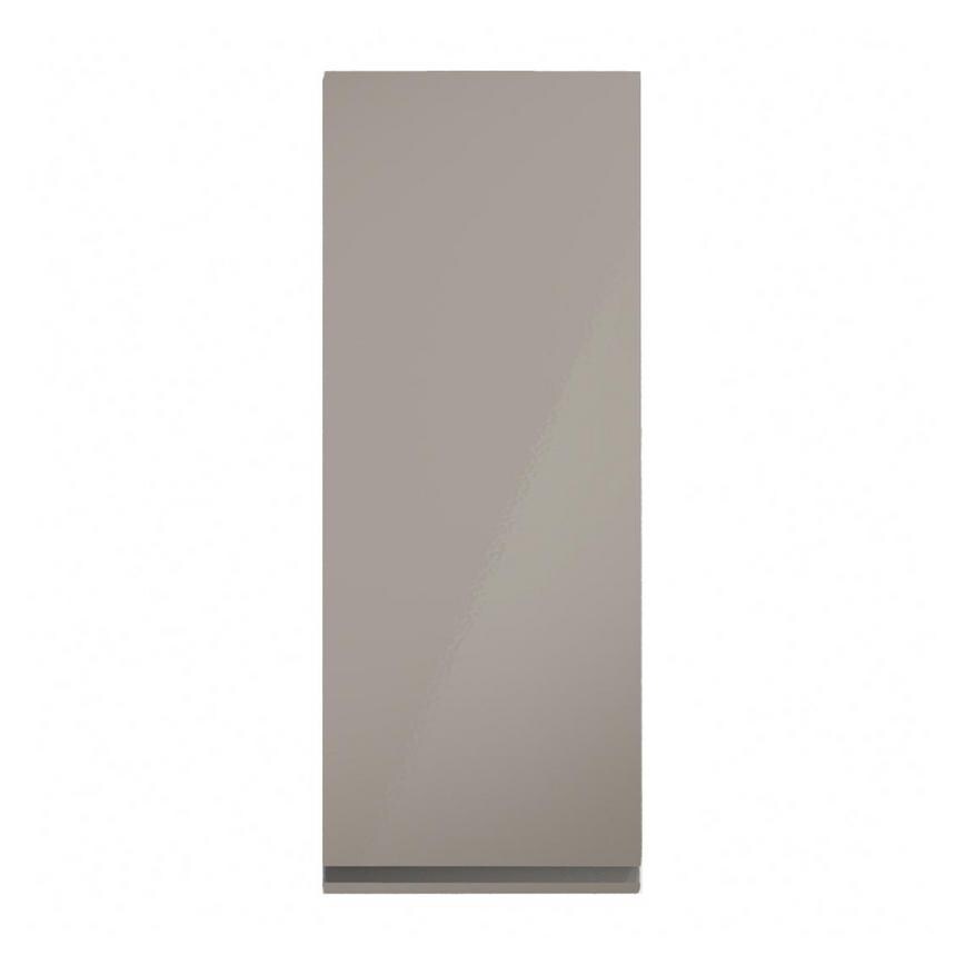Clerkenwell Gloss Sand Grey 350mm x 900mm Tall Door Shown Closed from the Front