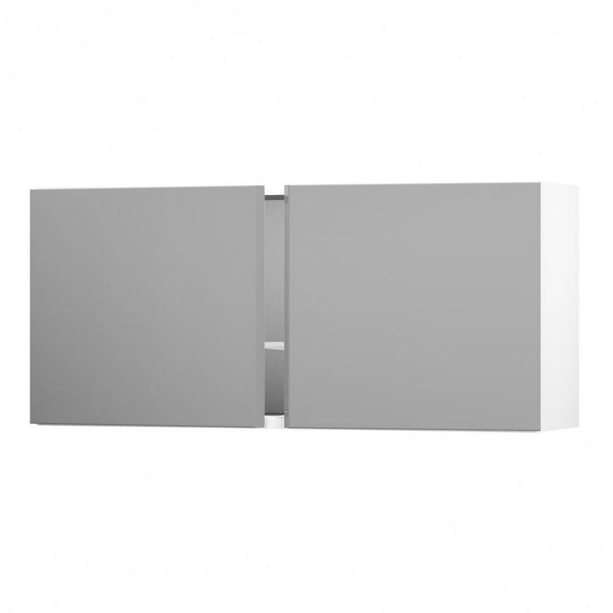 Greenwich Gloss Slate Grey 500 Tall Bridge Unit Door Open