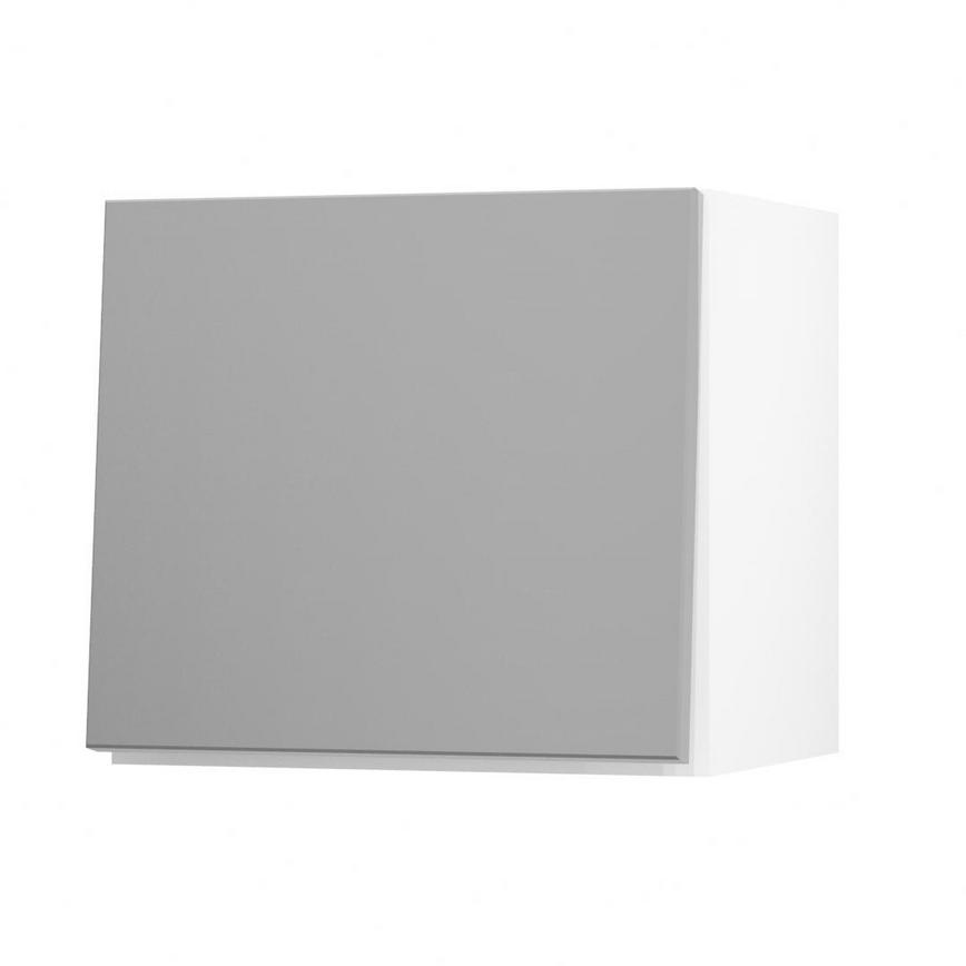 Greenwich Gloss Slate Grey 400 Half Height Door Open