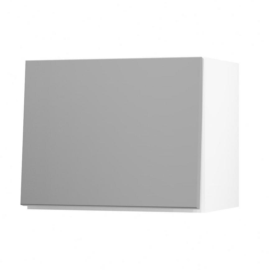 Greenwich Gloss Slate Grey 450 Half Height Door Open