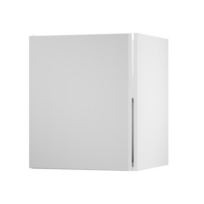 Greenwich Gloss Dove Grey 600 Full Height Door Open