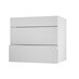 Greenwich Gloss Dove Grey 800 Pan Drawer Door Open