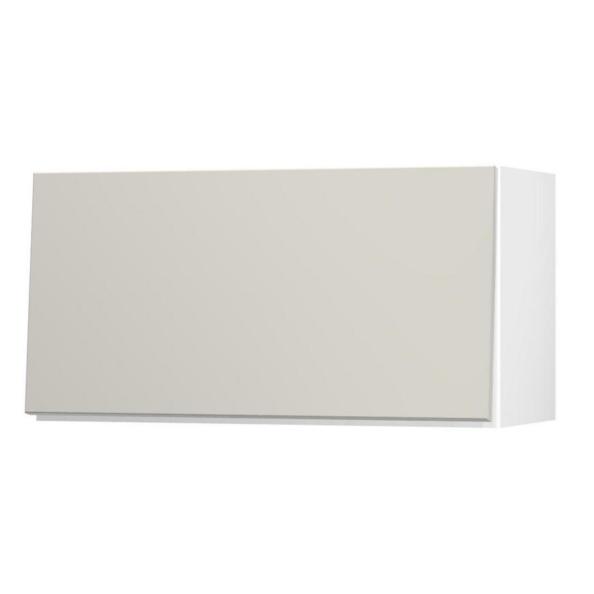 Greenwich Gloss Sandstone 700 Half Height Door Open