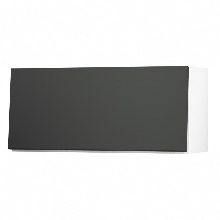Greenwich Dove Grey 800 Half Height / Pan Drawer Door Open