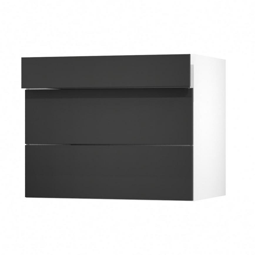 Greenwich Dove Grey 900 Drawer Door Open