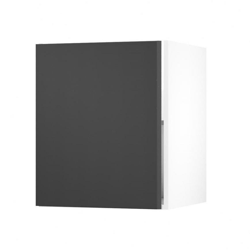 Hockley Super Matt Charcoal 600 Full Height Door Open