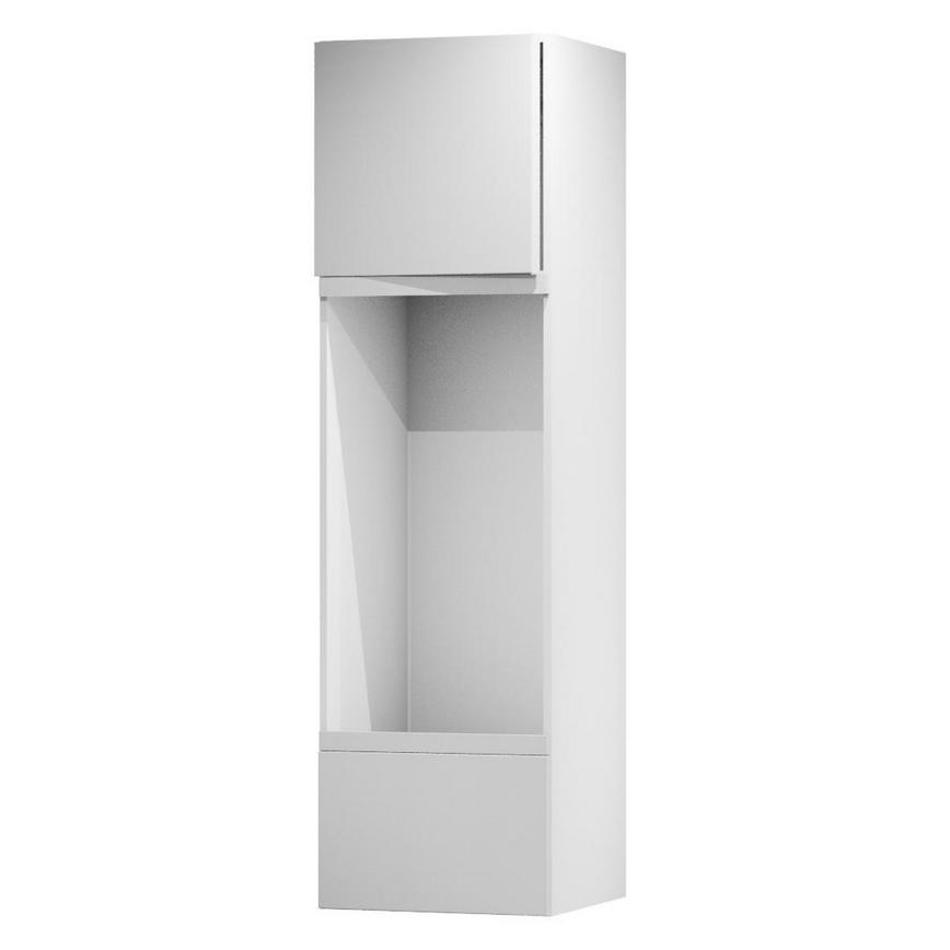 Hockley Super Matt Dove Grey 600 Tall Appliance Tower Door Open 570mm