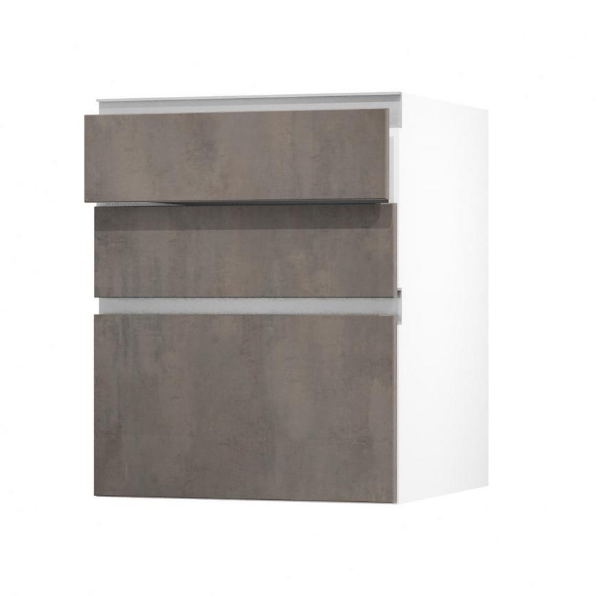 Hockley Bronze Dark Stone 600 Drawer Front (170mm) Open