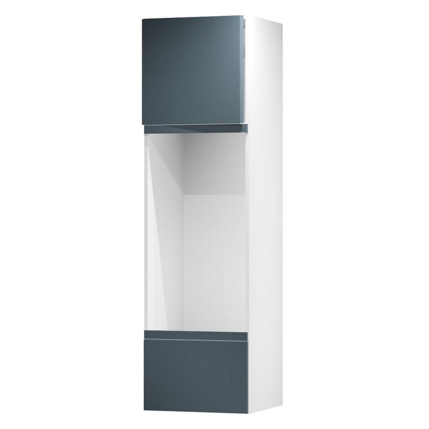Hockley Marine Blue 600 Tall Appliance Tower Door Open 570mm
